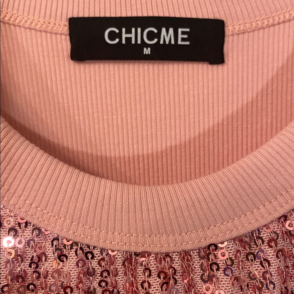 ChicMe Sparkling Pink Sequin Tank Top - Picture 11 of 12